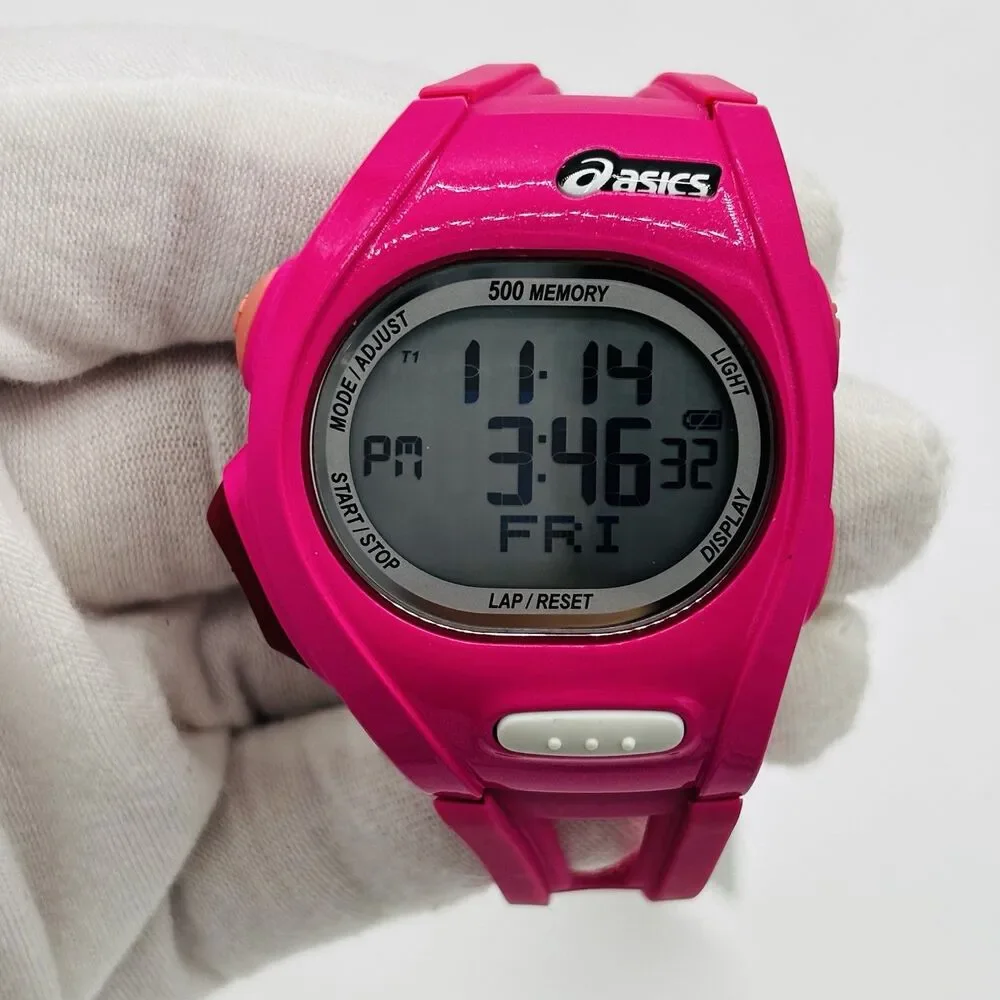 Asics WJ11-4000 Digital Sports Watch Pink NOB